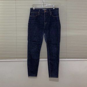 Madewell jeans, dark wash, curvy high-rise skinny